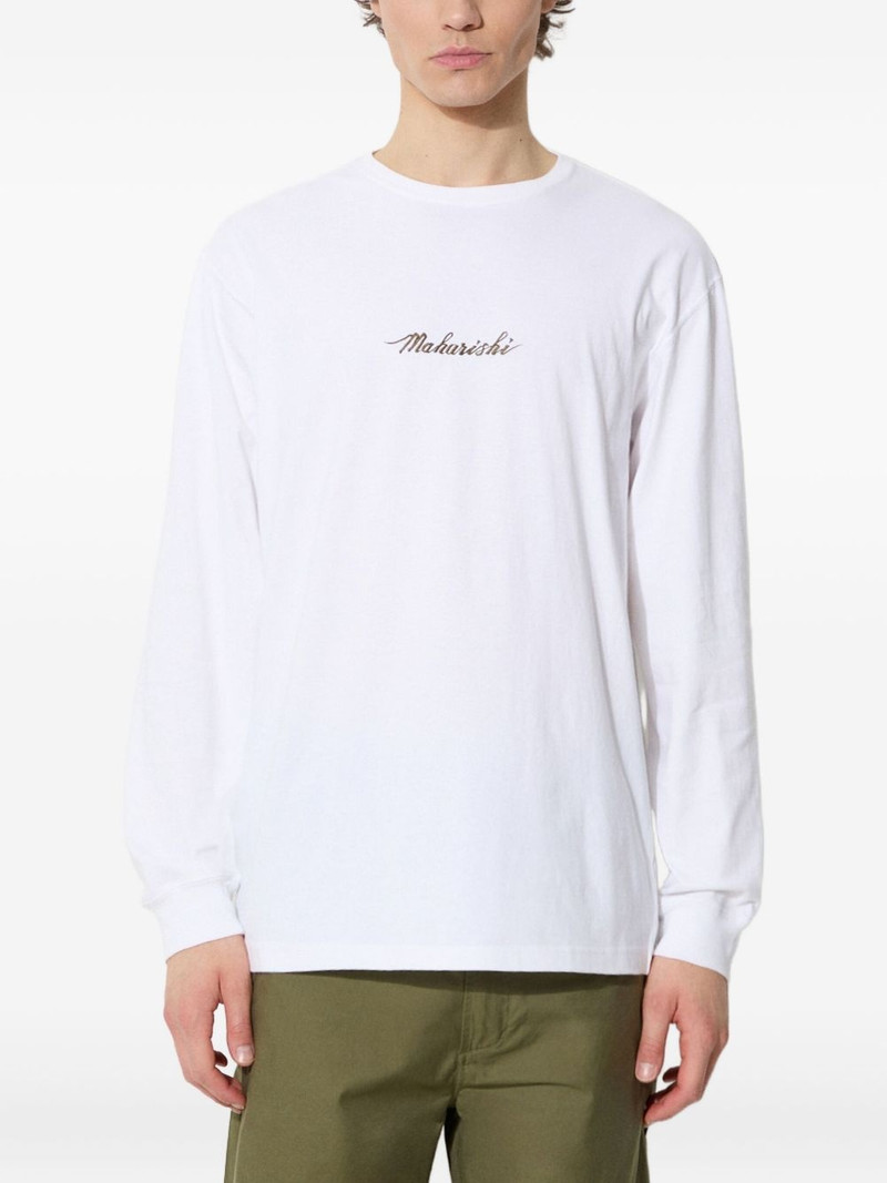 Dragon Bamboo embroidered long-sleeve T-shirt 1