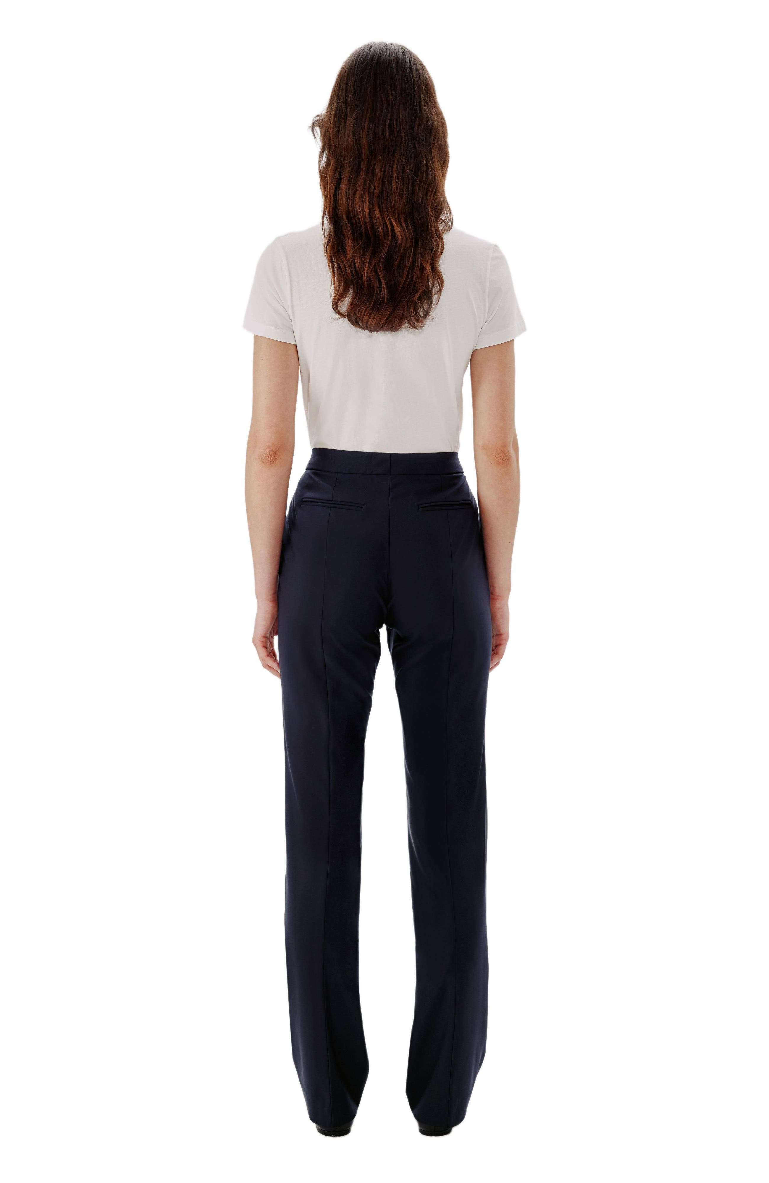 Another Tomorrow CLASSIC TROUSER in Navy at Nordstrom - 9
