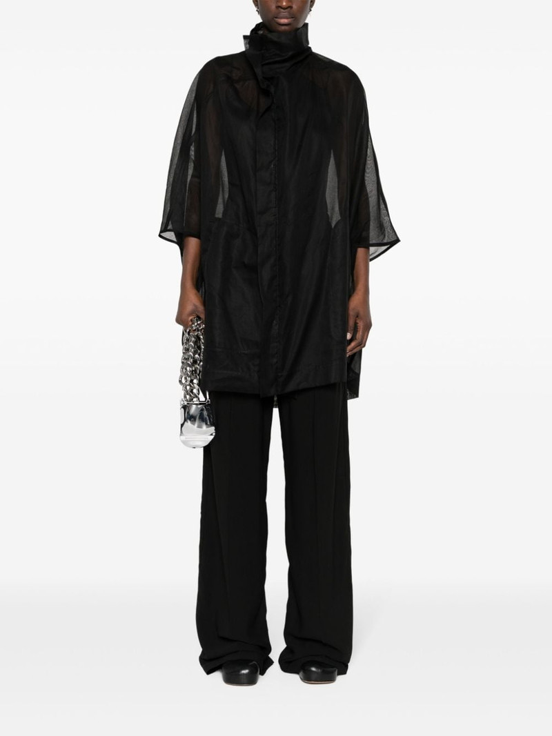 Rick Owens sheer organic-cotton jacket outlook
