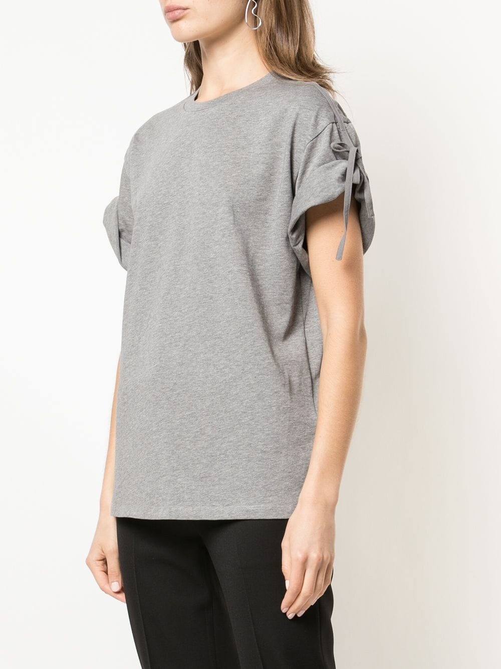 tied short-sleeved T-shirt - 3