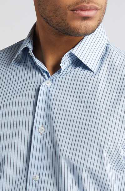 Paul Smith Tailored Fit Pinstripe Organic Cotton Dress Shirt outlook