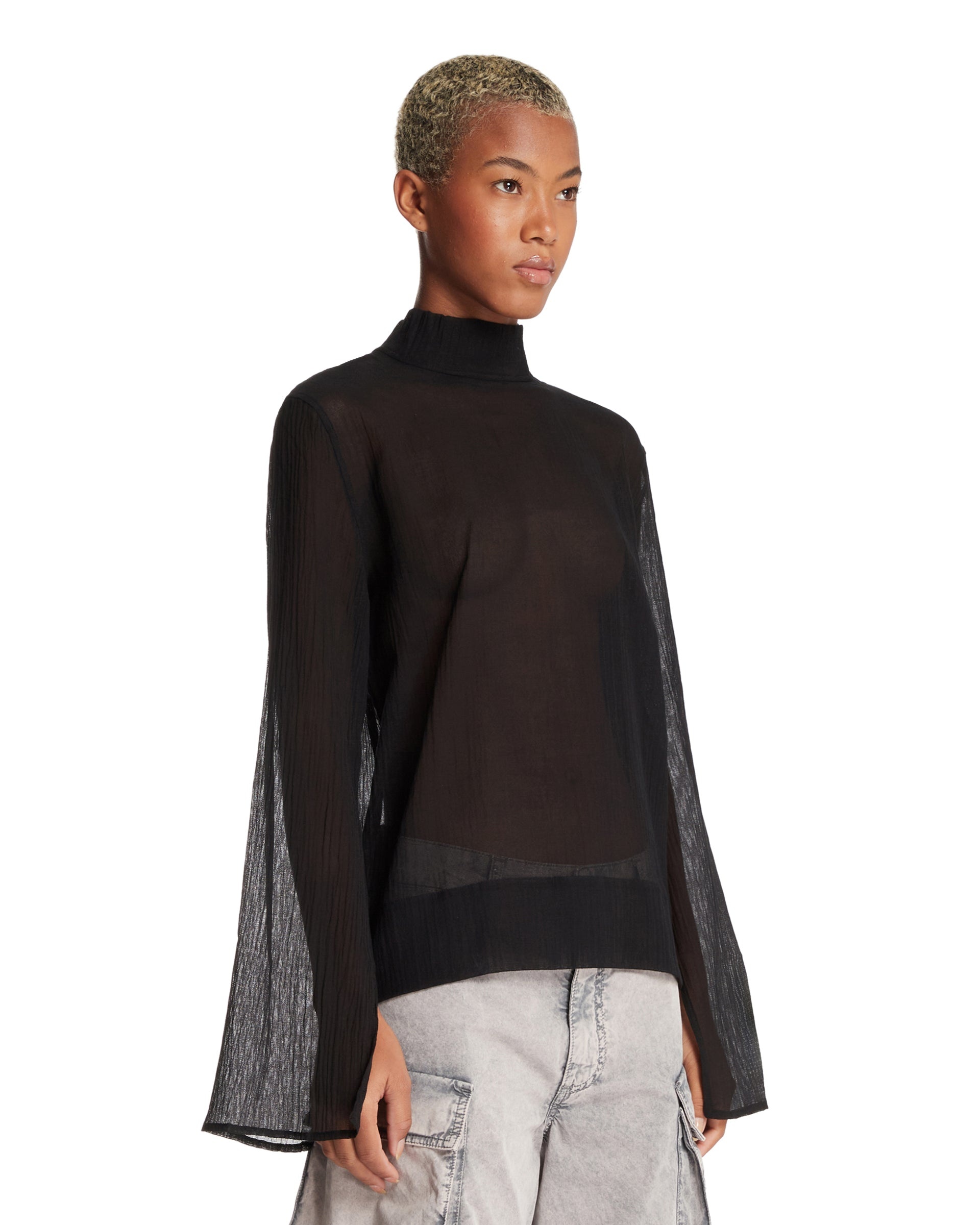 White High-Neck Top - 4