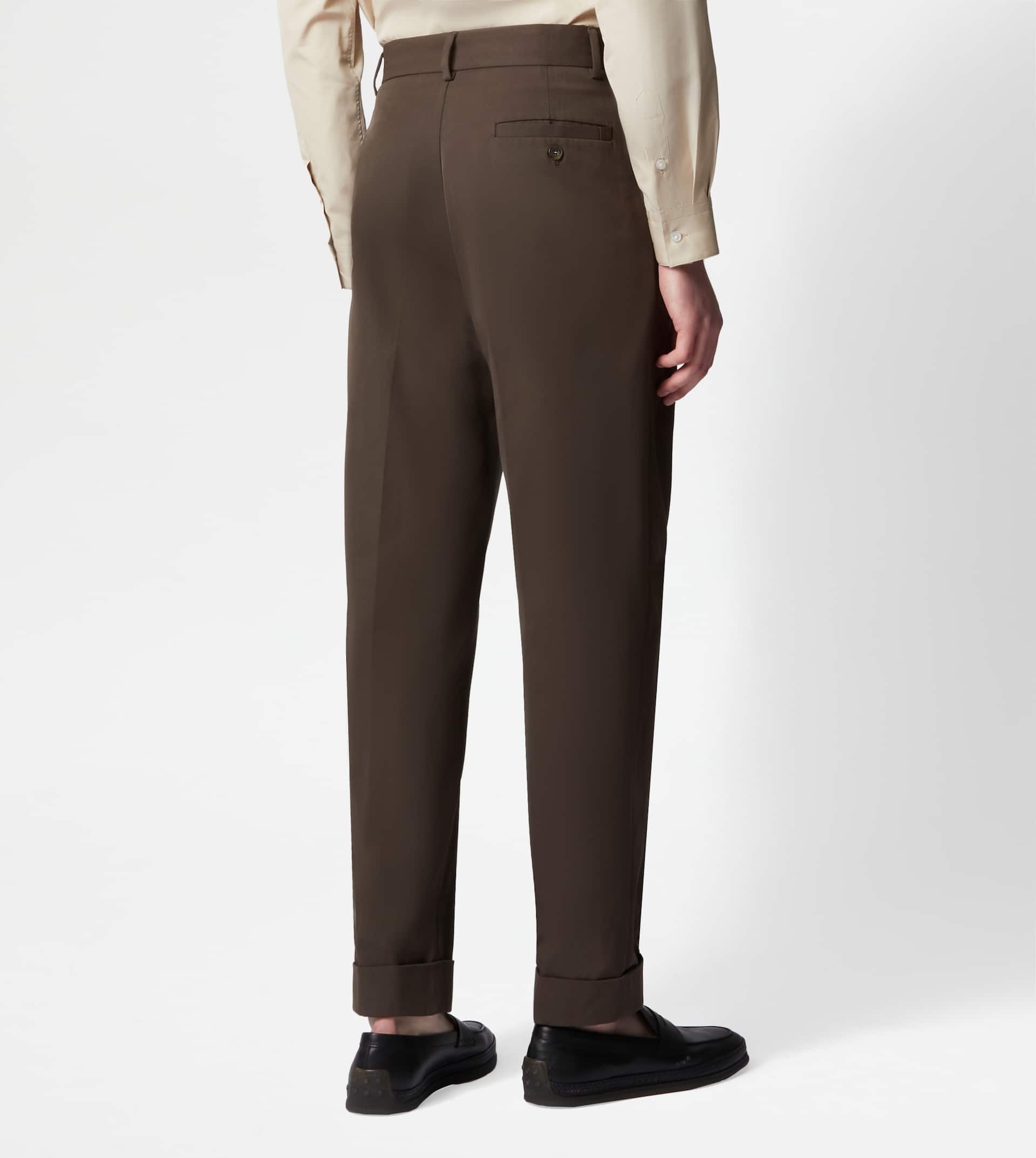 PANTS WITH DARTS - BROWN - 7