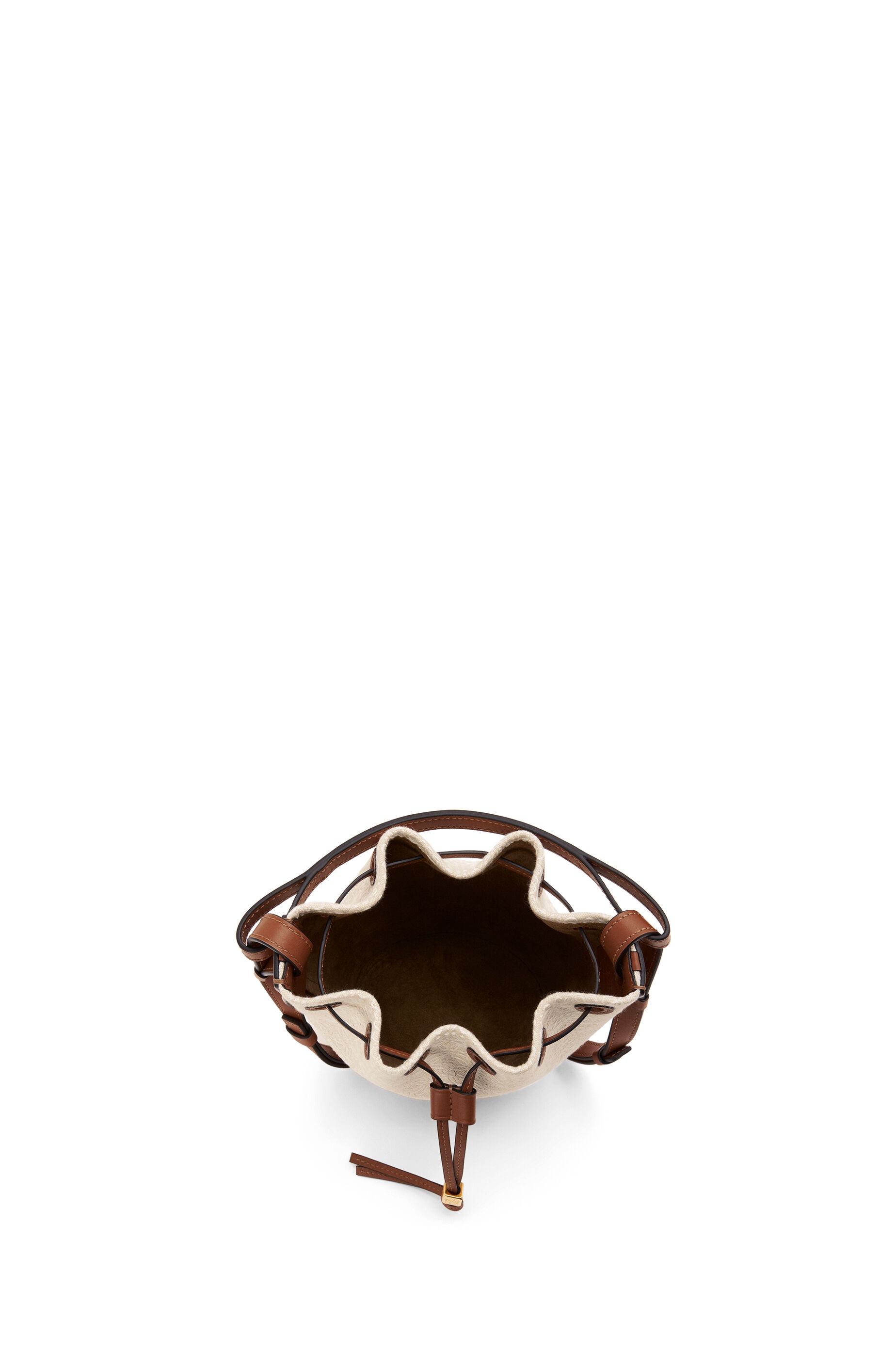 Mini Balloon bag in Anagram jacquard and calfskin - 7