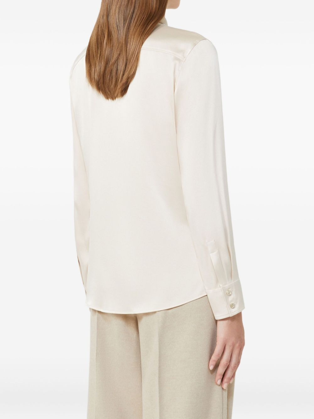 silk long-sleeve shirt - 3
