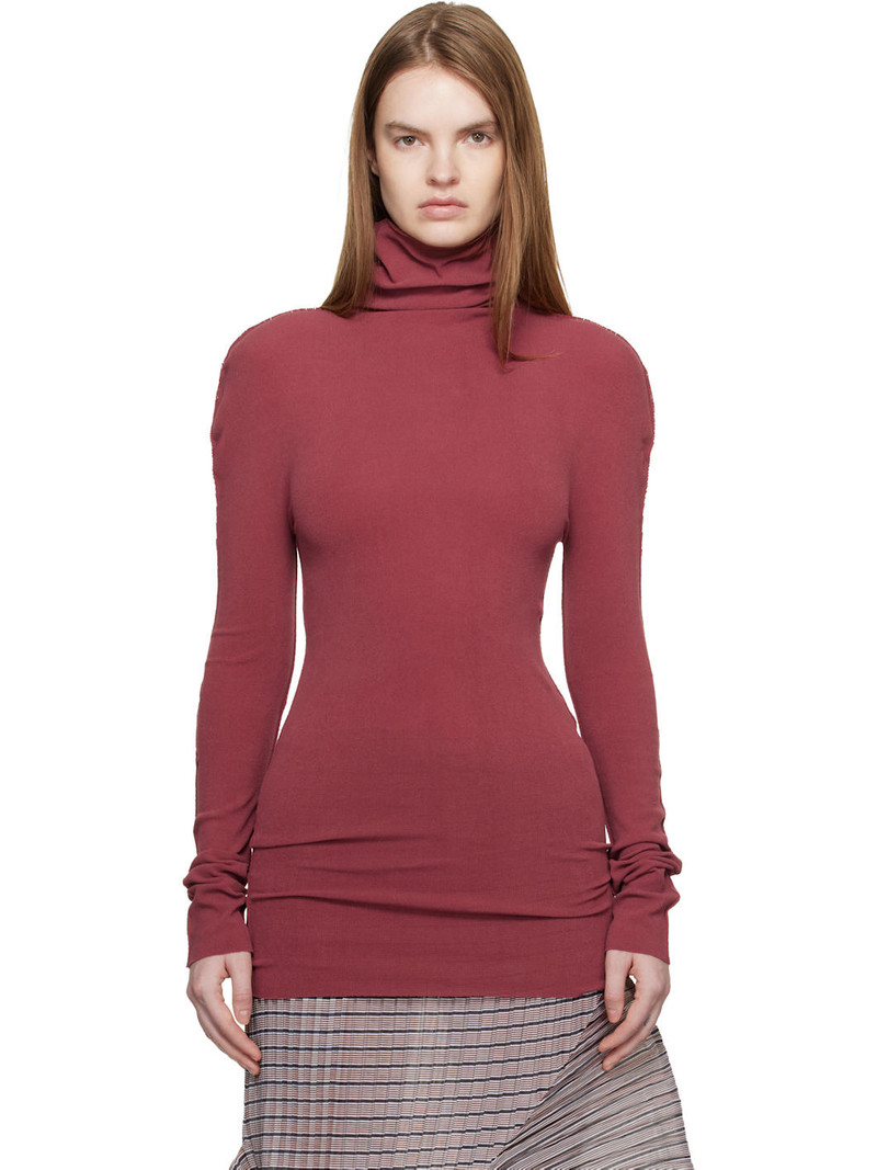 Brown December Cotton Baguette Turtleneck 1