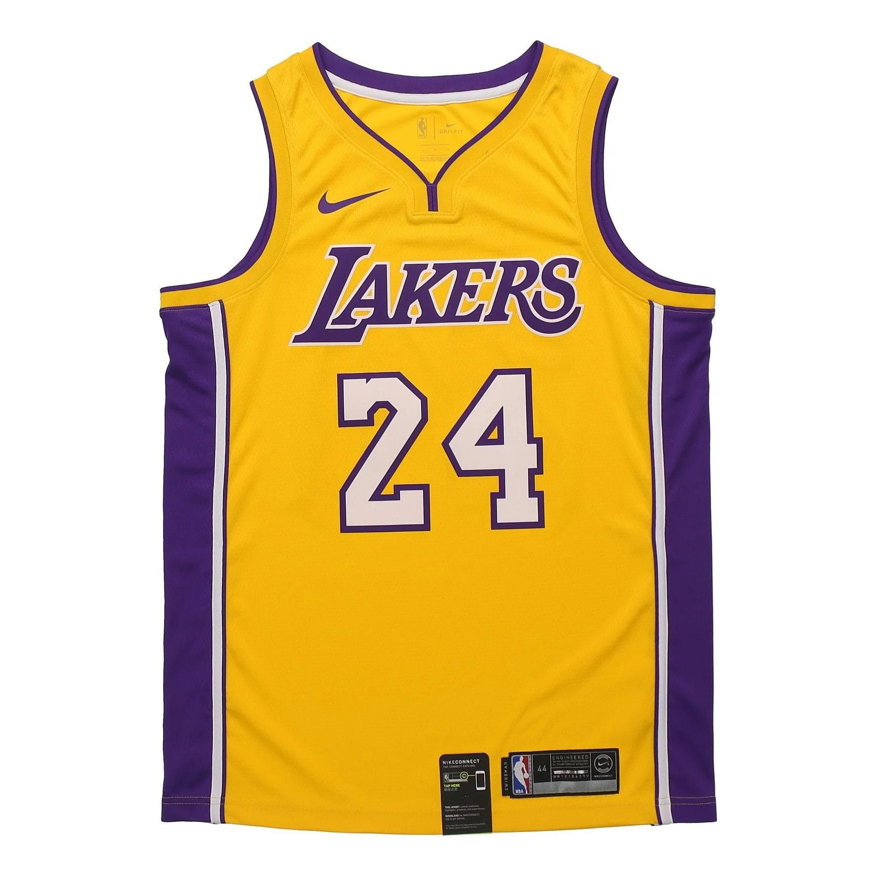 Nike Kobe Bryant Icon Edition Swingman Lakers Jersey Men Yellow AQ2109-728 - 1