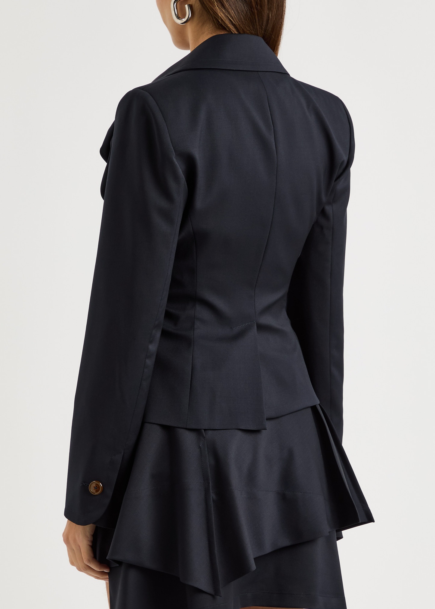 Vivienne Westwood Drunken draped wool blazer | harveynichols
