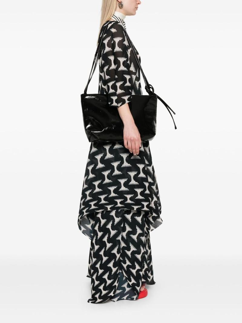 KASSL Editions loop lacquer shoulder bag outlook