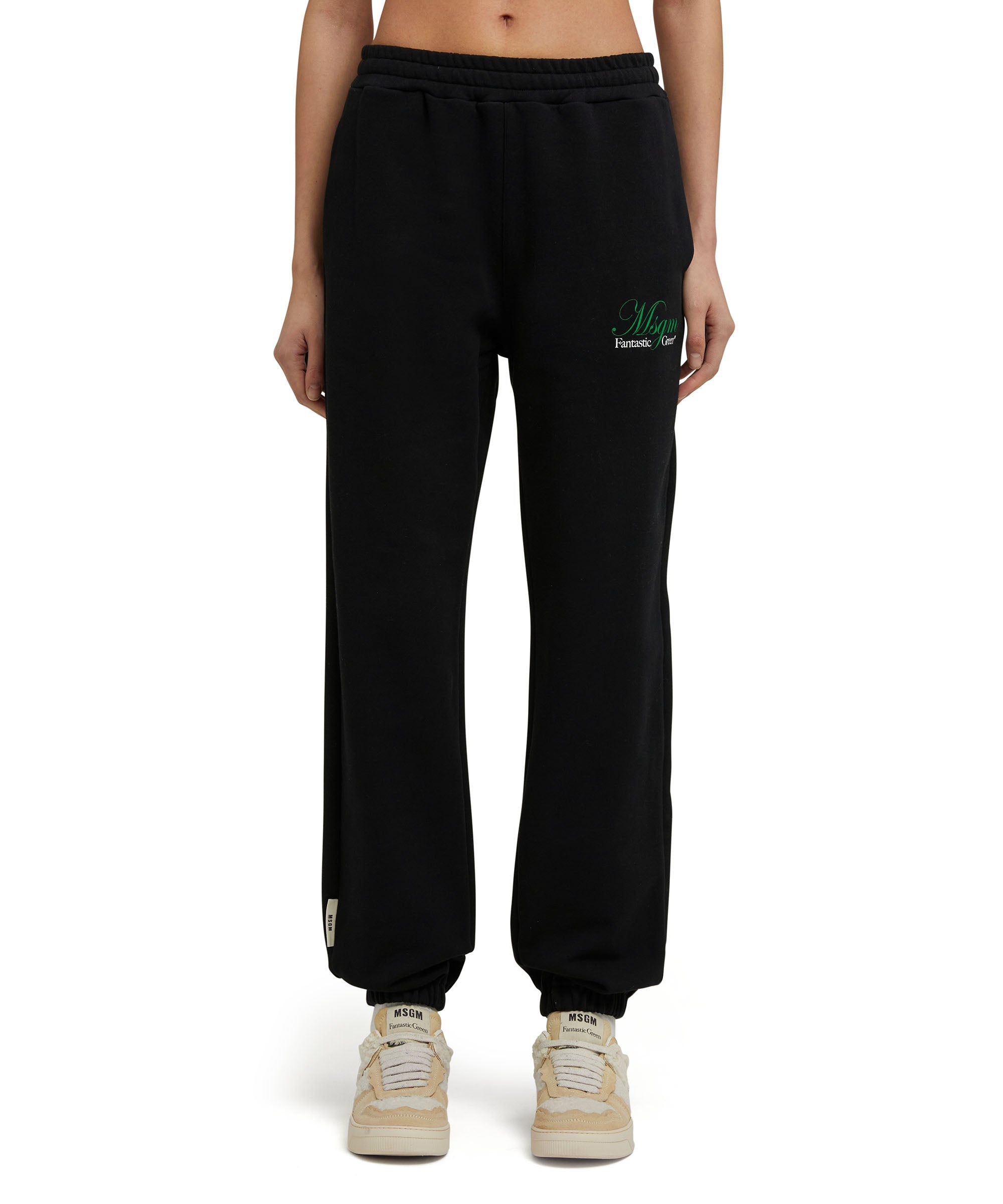 Organic cotton jogging trousers certified by the MSGM Fantastic Green Capsule - 6