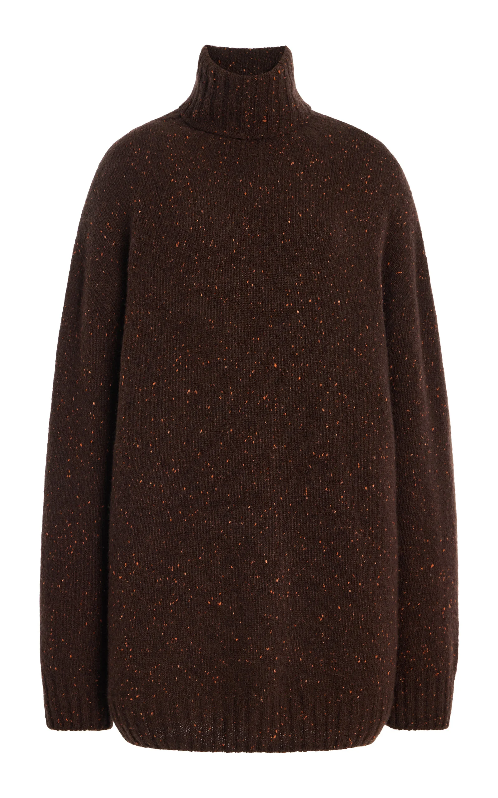Mirai Cashmere Turtleneck Sweater brown - 1