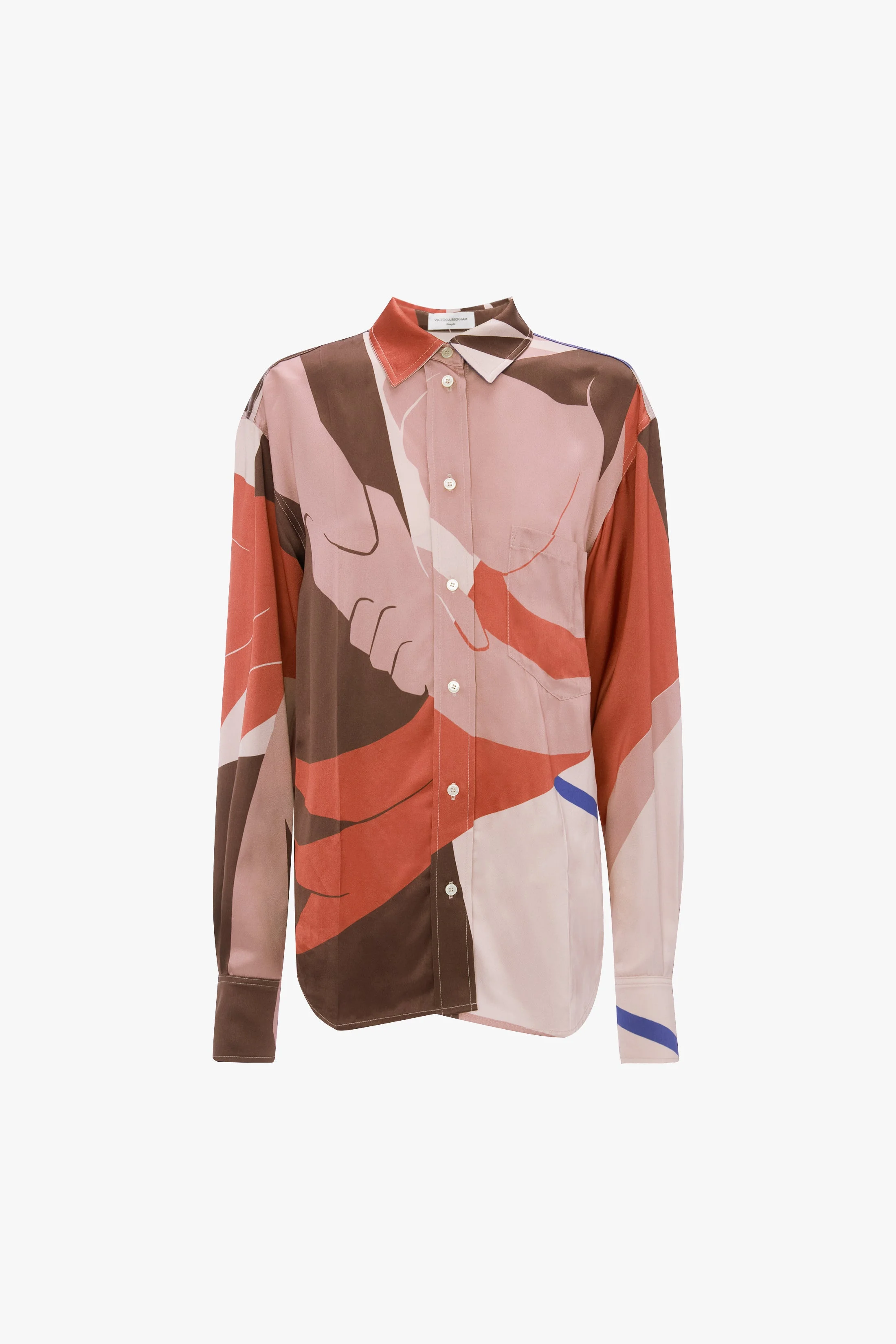 Remi Shirt In Abstract Earth Print - 1