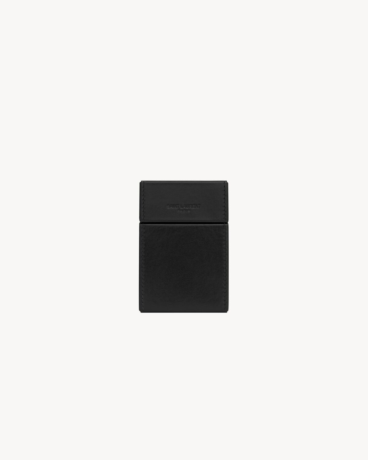 SAINT LAURENT PARIS CIGARETTE BOX IN SMOOTH LEATHER - 1