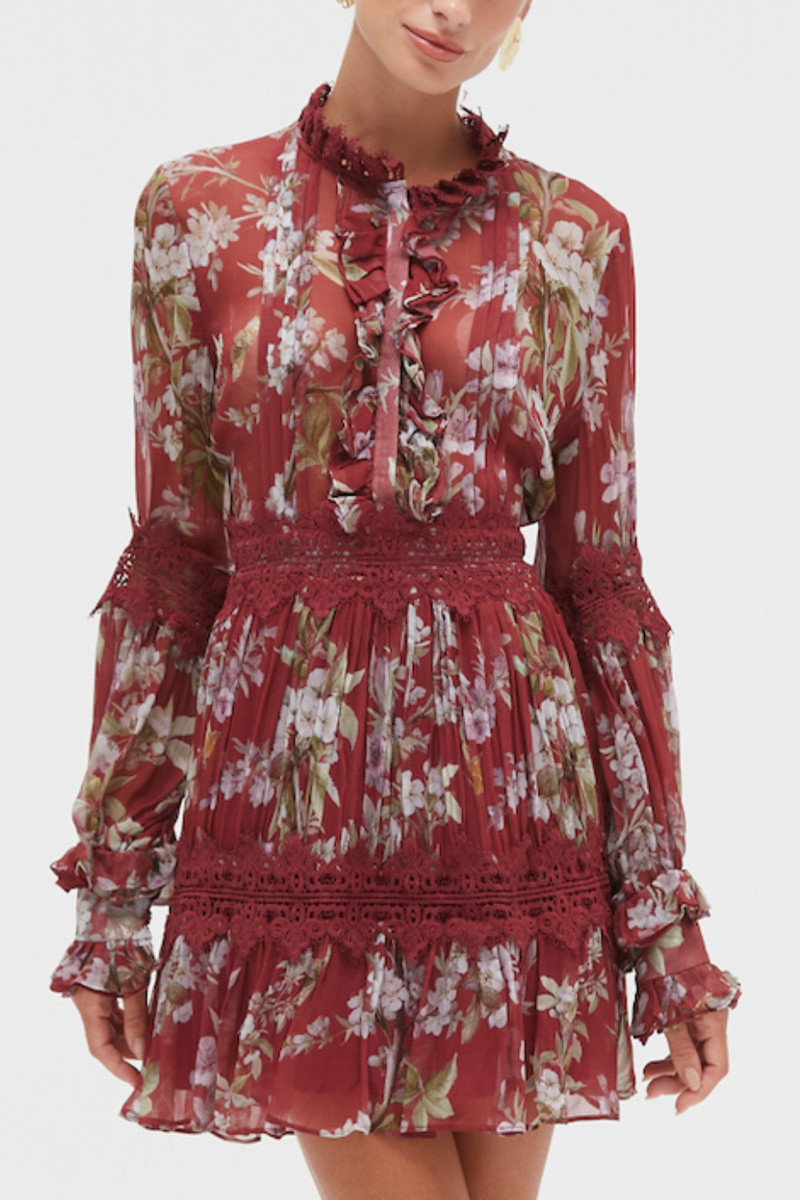 PatBO DELICATA FLUTTER MINI DRESS outlook