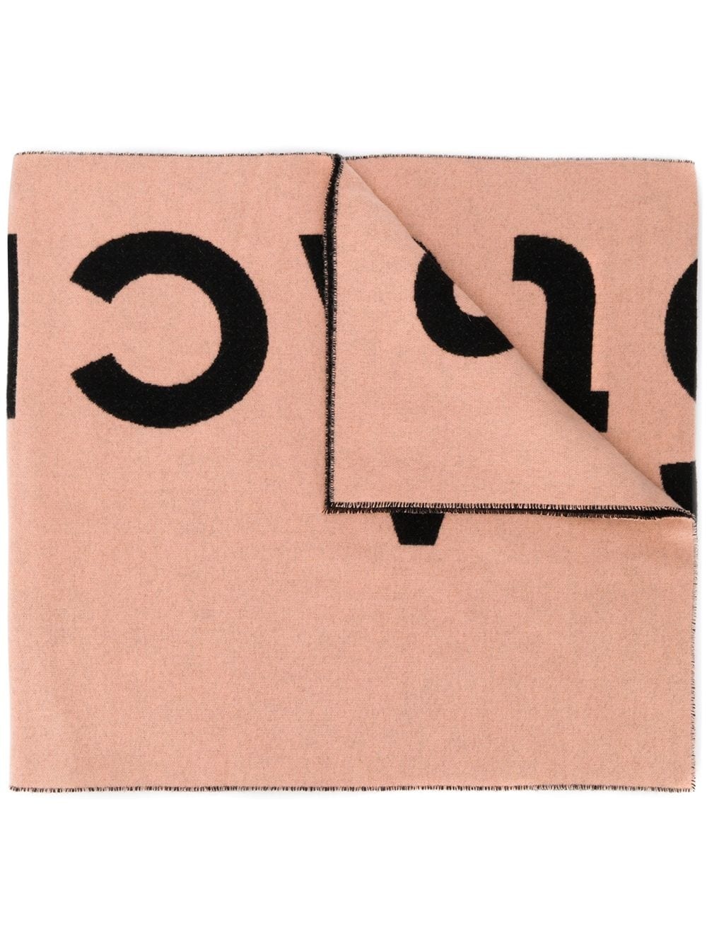 logo jacquard scarf - 1