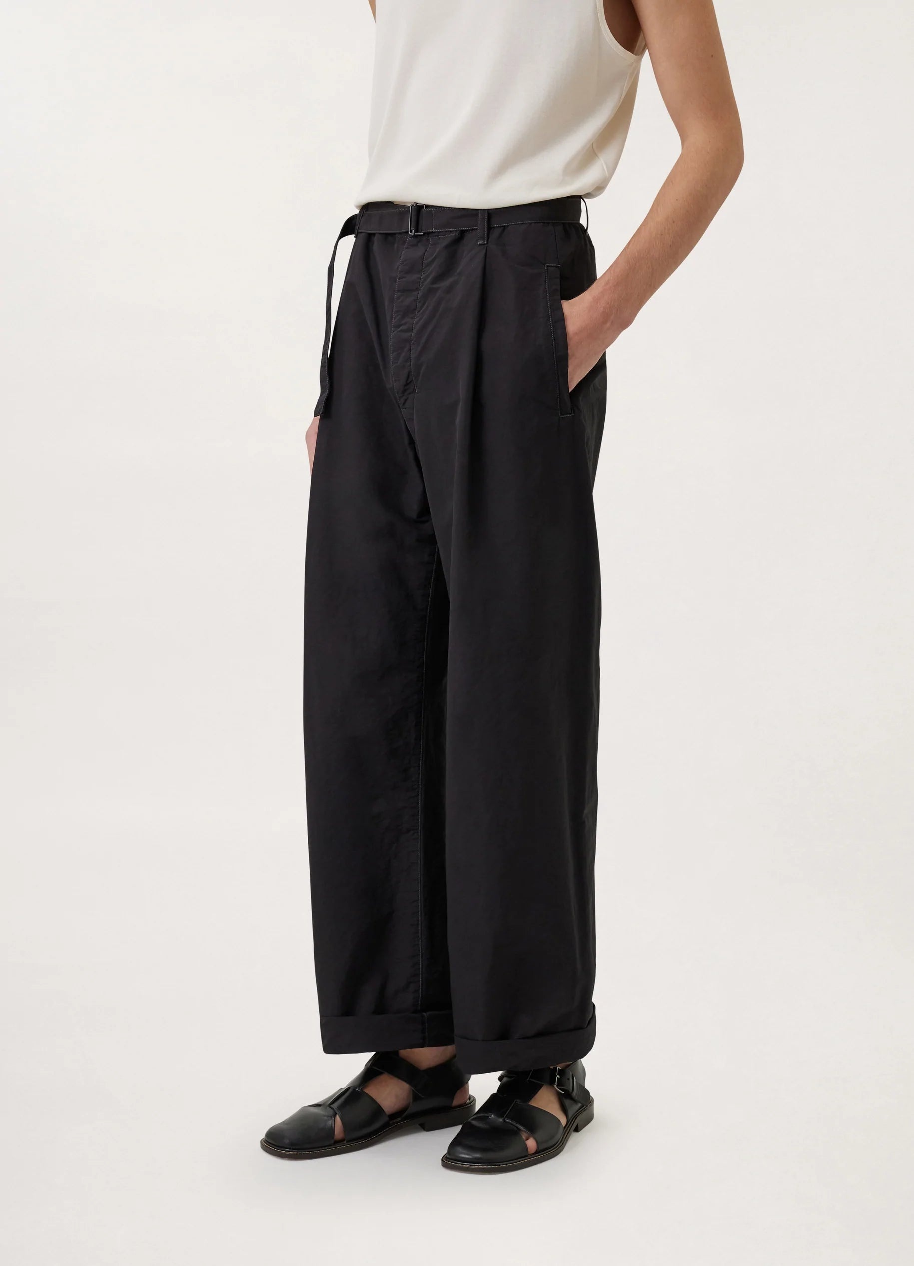 BELTED EASY PANTS
POLYAMIDE LINEN COTTON - 3