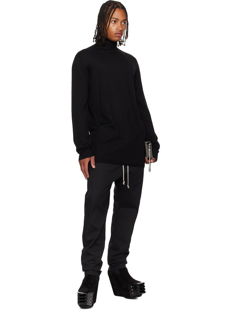 Rick Owens Black Concordians Oversized Turtle Sweater outlook