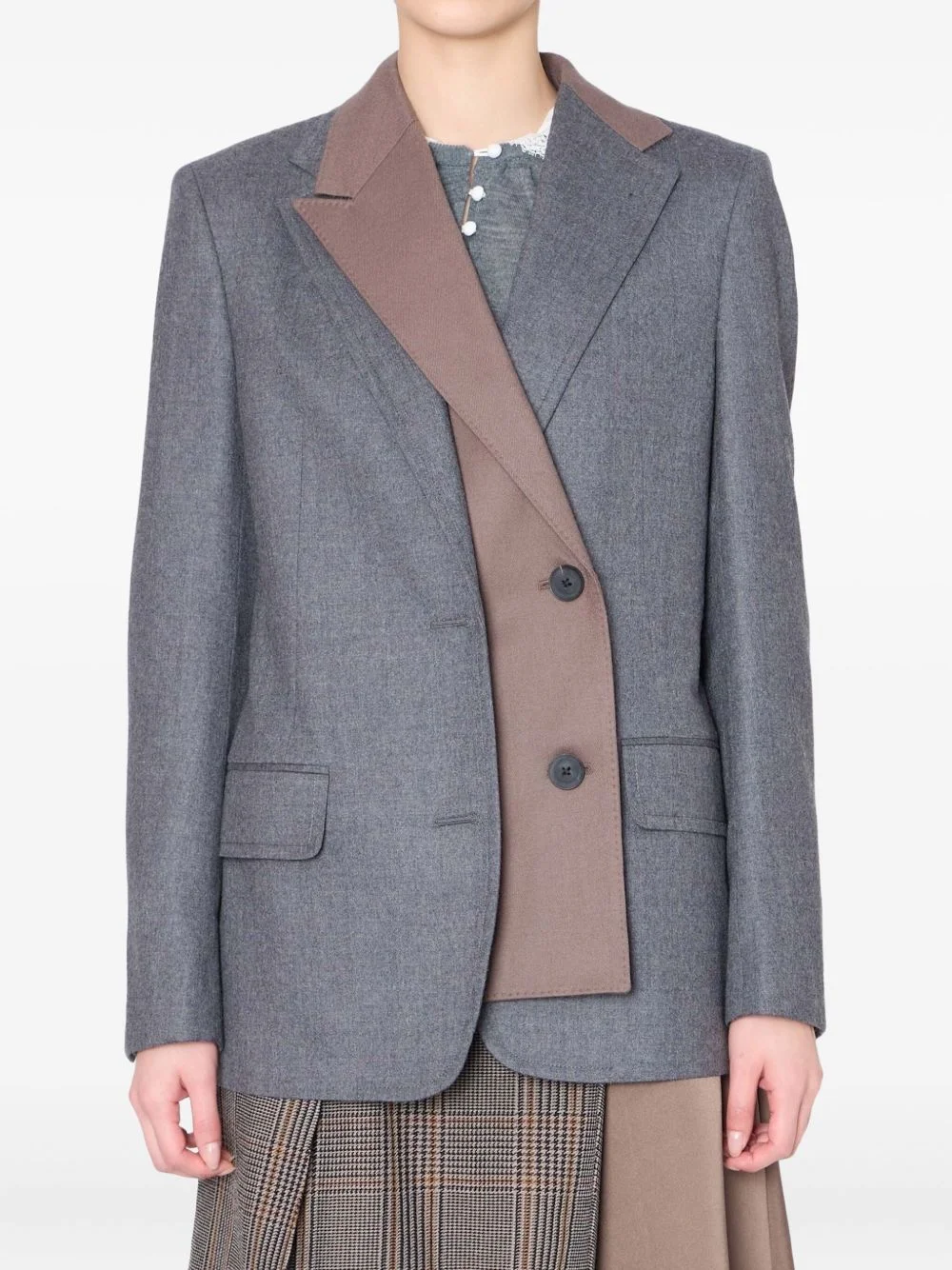 double-breasted blazer - 1