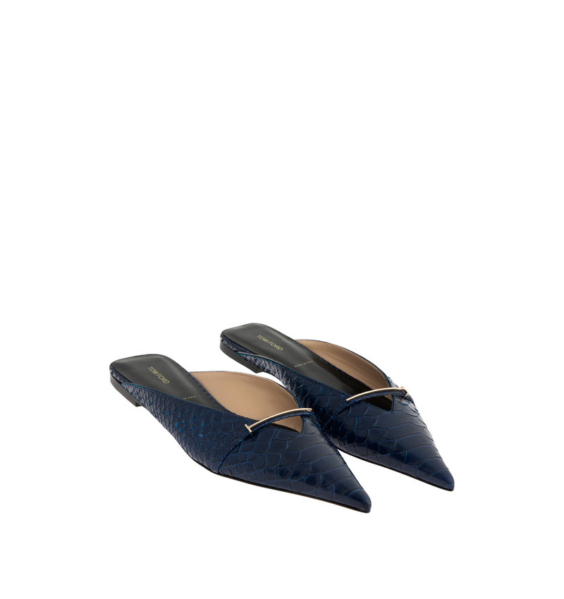 TOM FORD PRINTED PYTHON MULE outlook