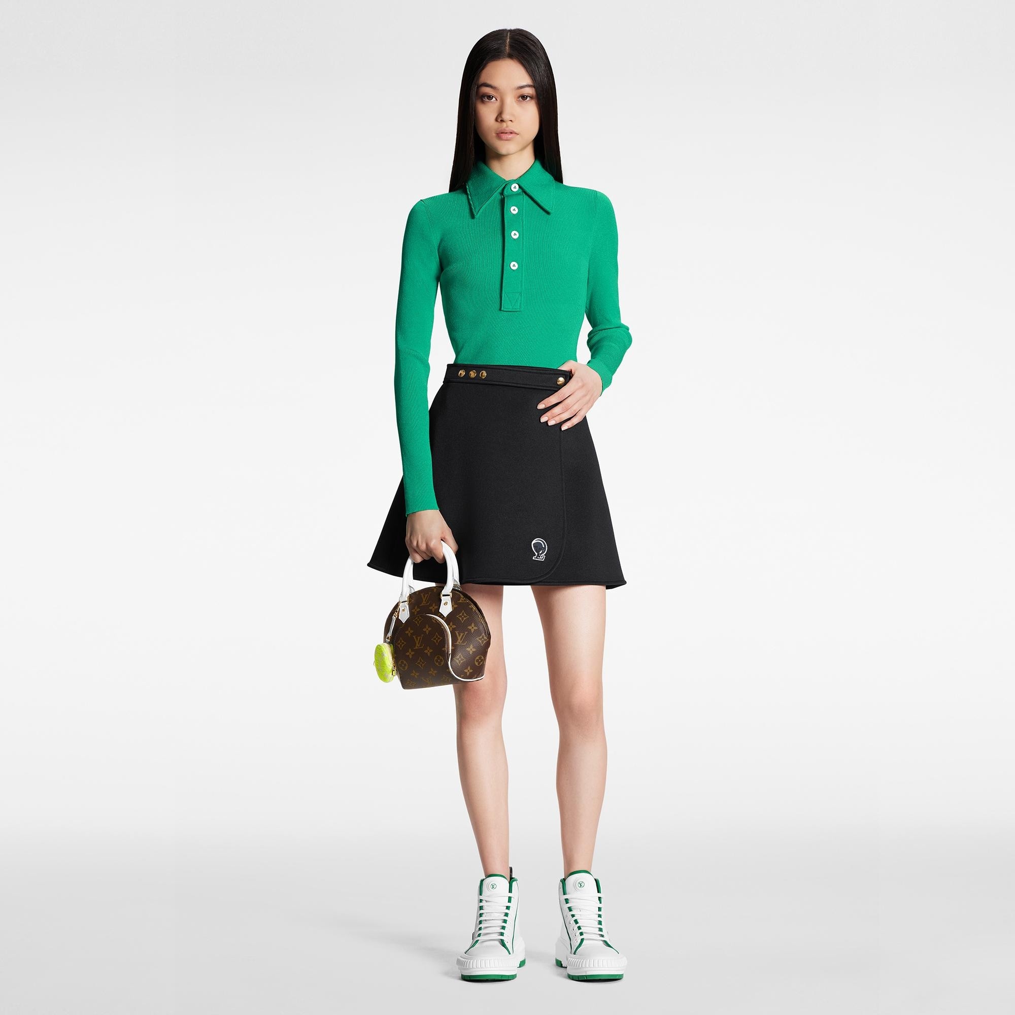 Double Jersey Mini Wrap Skirt - 2