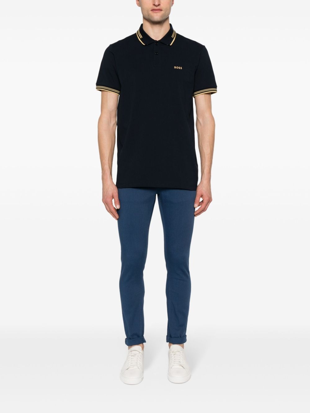 logo-print polo shirt - 2