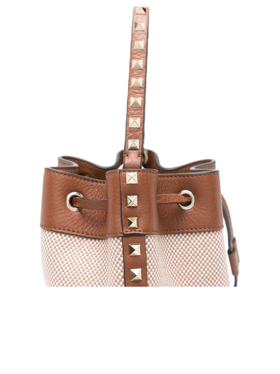 Rockstud Canvas Bucket Bag - 2