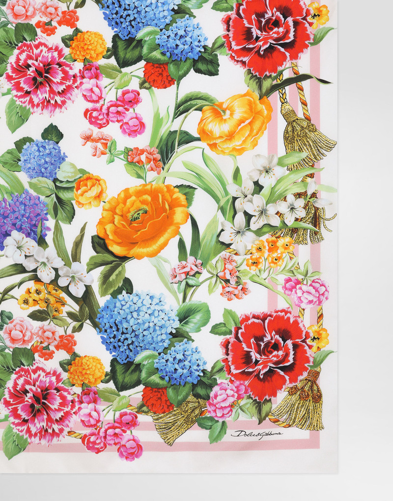 Dolce & Gabbana Floral-print silk twill foulard (90x90) outlook