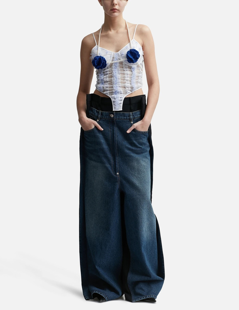 pushBUTTON LACE CORSET TOP outlook