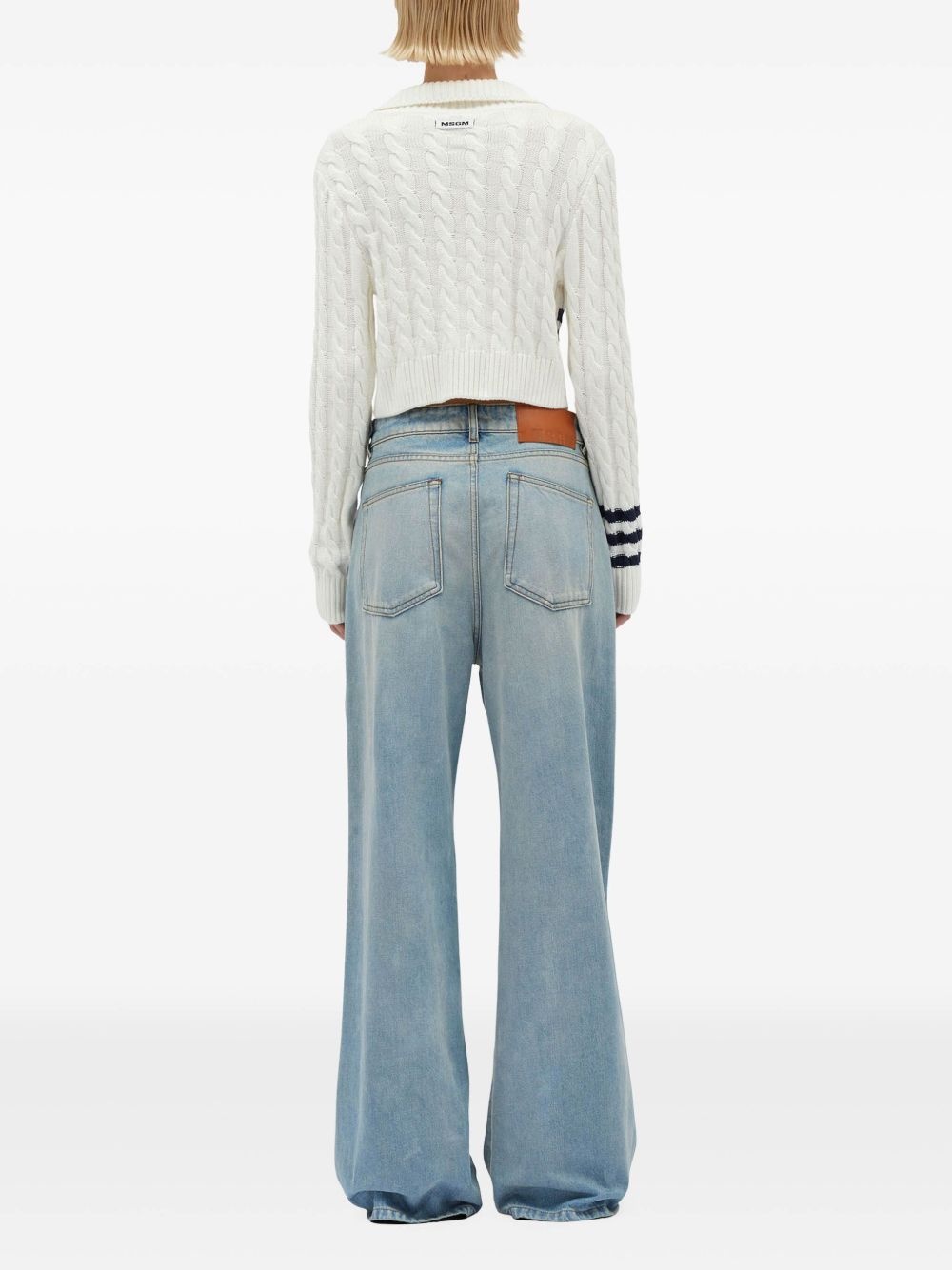 cotton straight jeans - 4