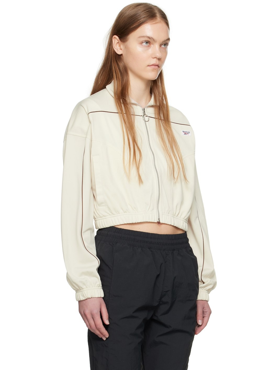 Off-White Cropped Track Jacket - 2