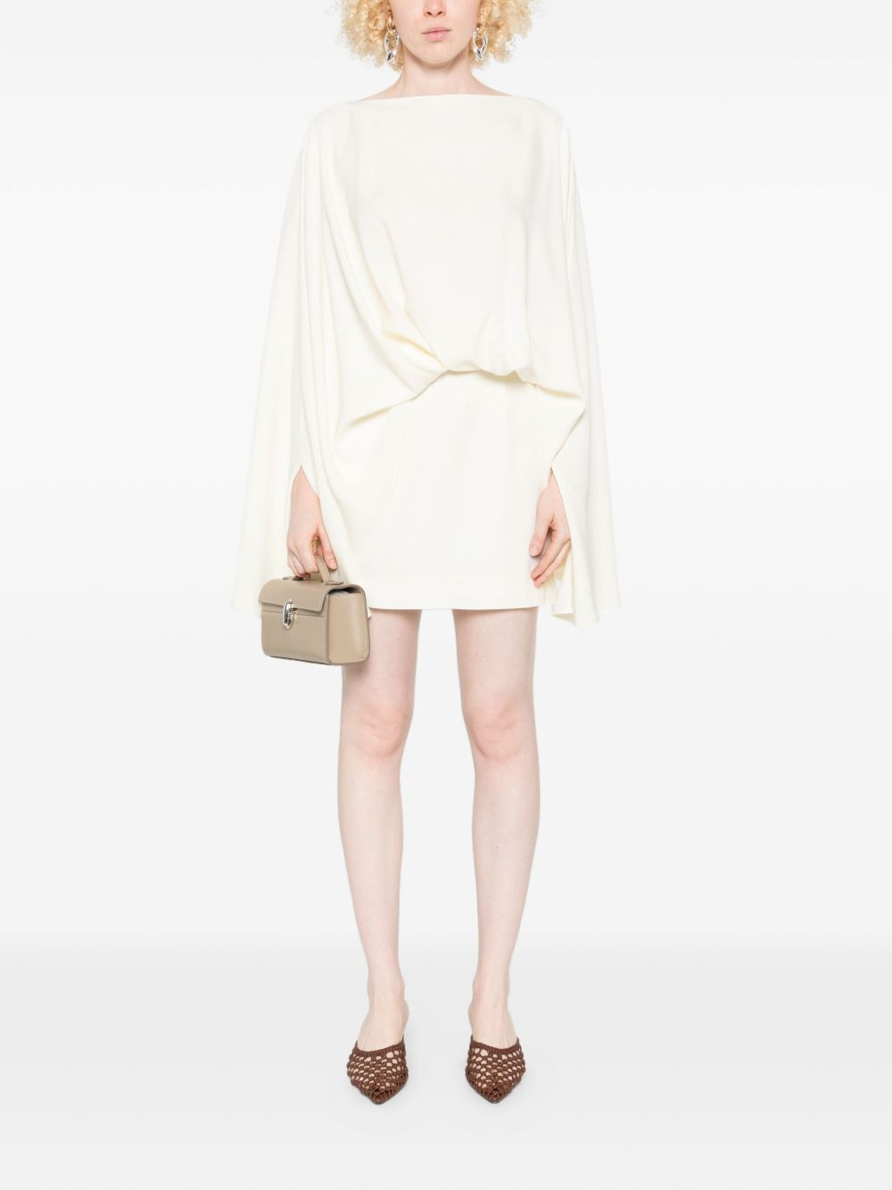 Eolia draped-layer mini dress - 2