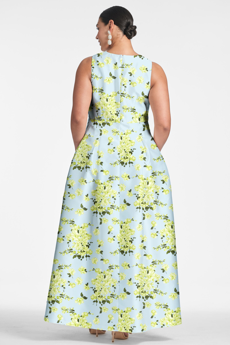 Brooke Gown - Sky Citrine Floral 7