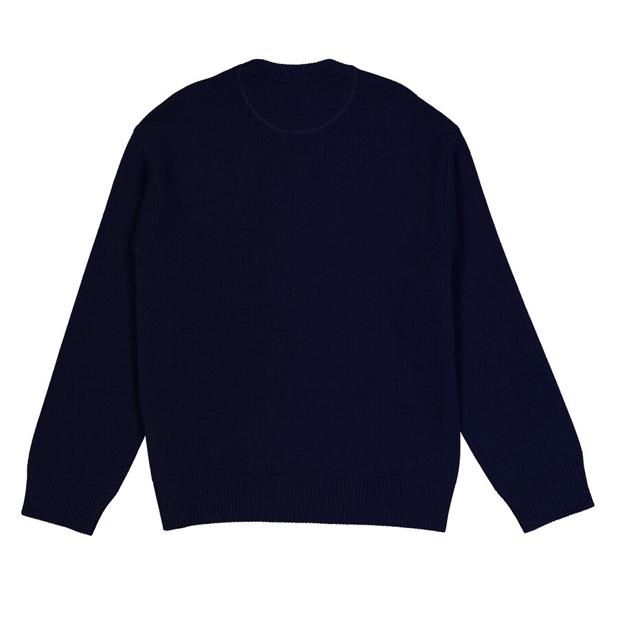Valentino Logo Embroidered Crewneck Virgin Wool Jumper - 7