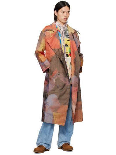 KidSuper Multicolor Sad At The Bar Trench Coat outlook