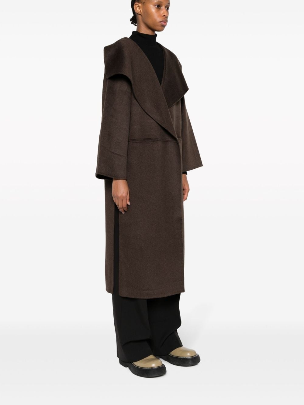 wool-blend coat - 3