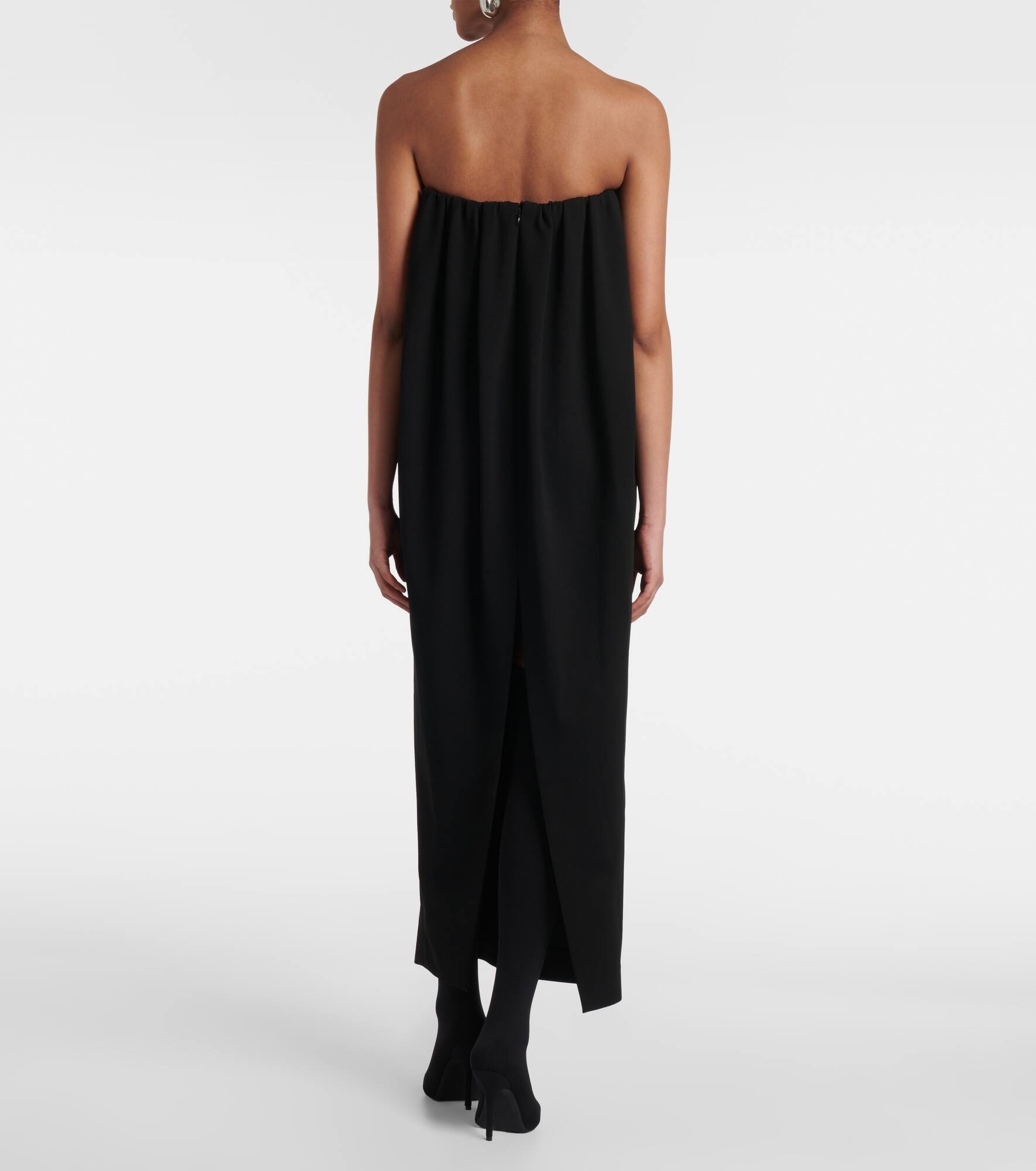 Crêpe and tulle corset maxi dress - 3