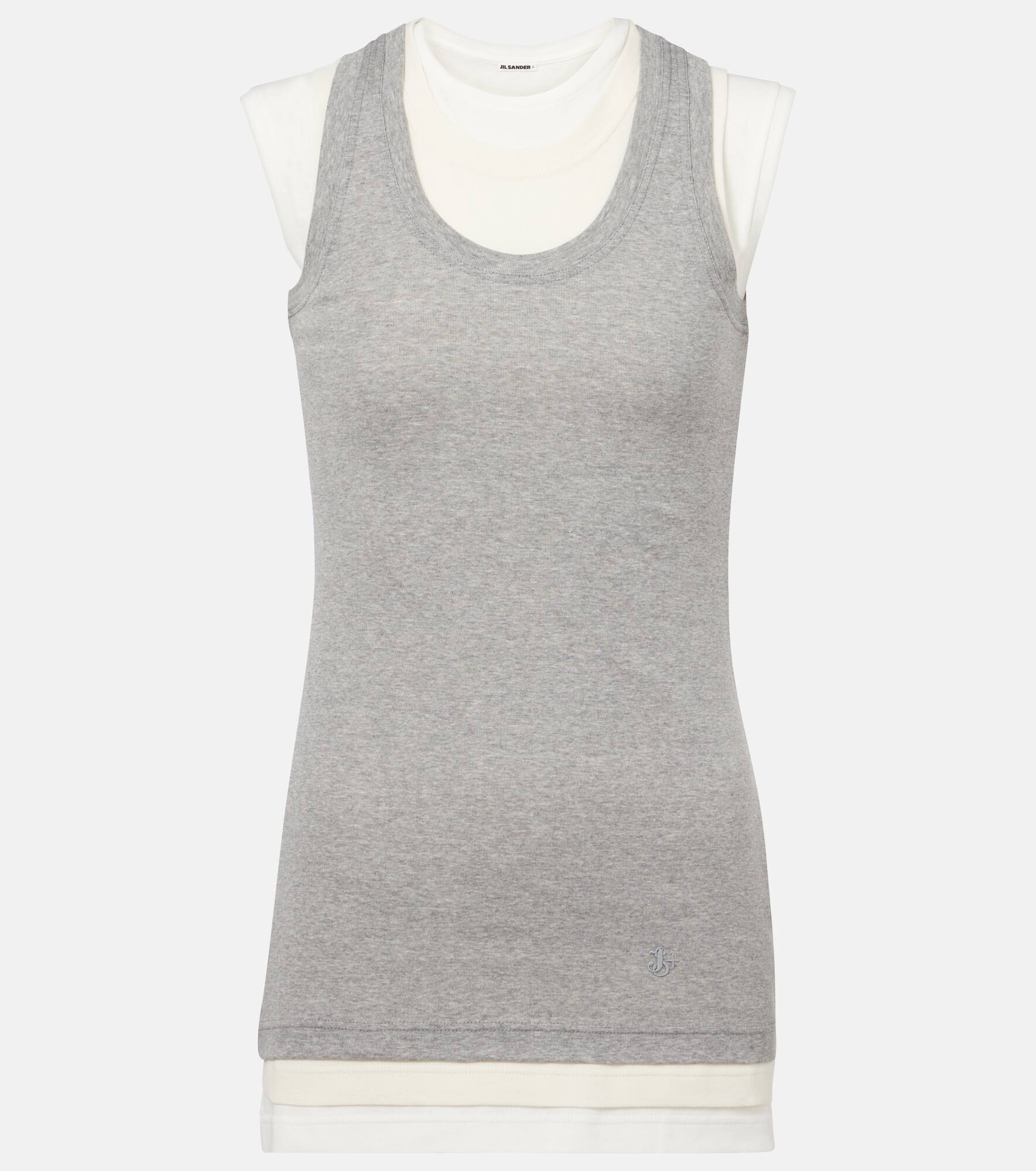 Set of 3 cotton tank tops - 1
