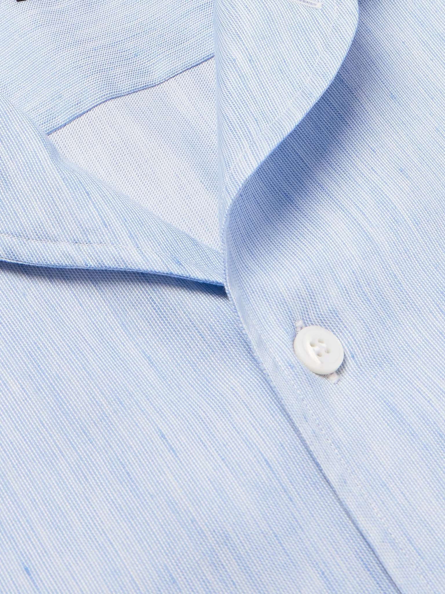 Cotton, Linen and Silk-Blend Shirt - 5