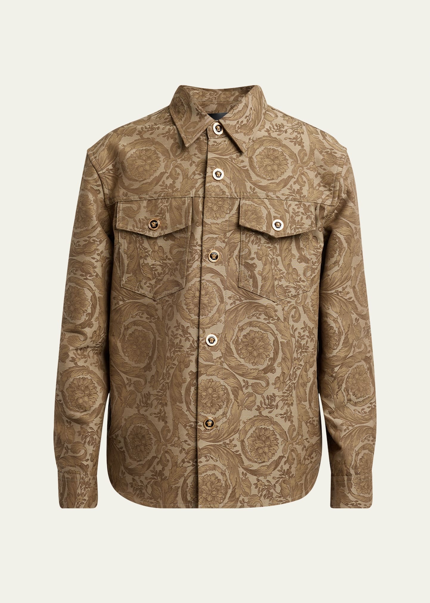 Men's Barocco Jacquard Overshirt - 1