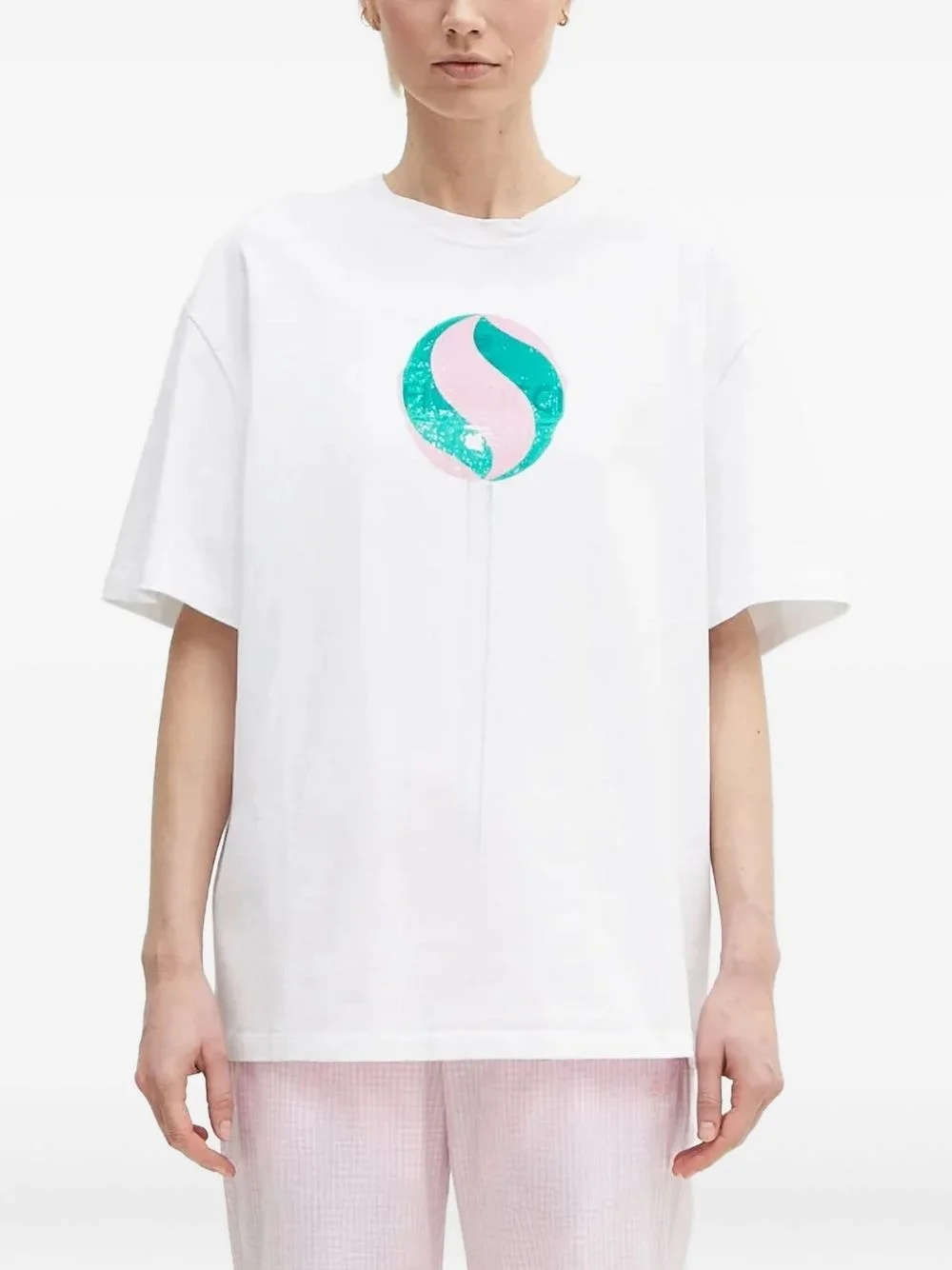 lollipop-print T-shirt - 1