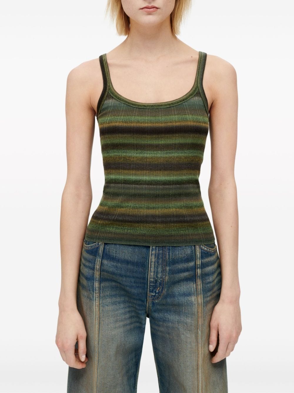 Space Dye ribbed wool top - 2