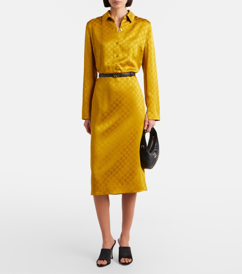 GUCCI GG jacquard shirt dress outlook