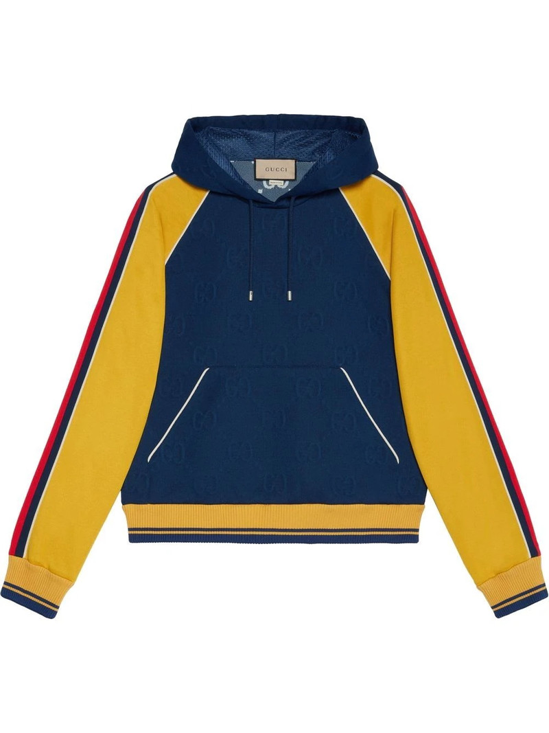 GG jacquard 후드 스웨터 - 1