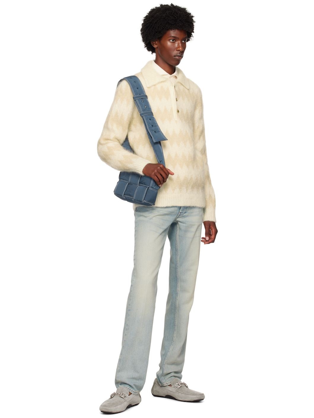 Beige Two-Tone Polo - 4