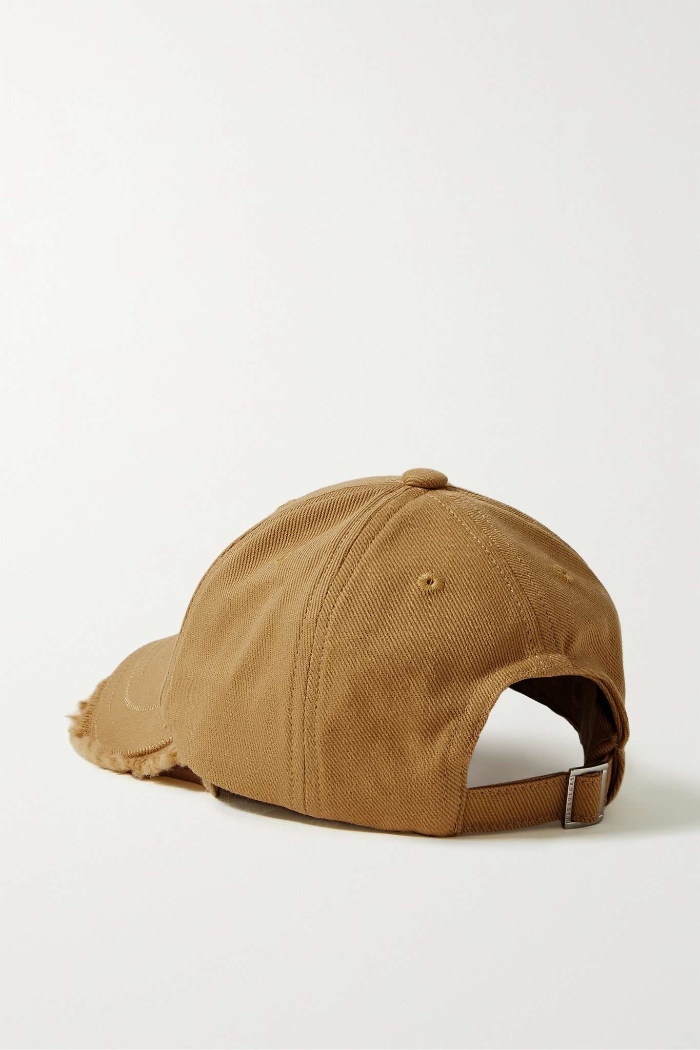 Artichaut embellished frayed cotton-twill baseball cap - 3