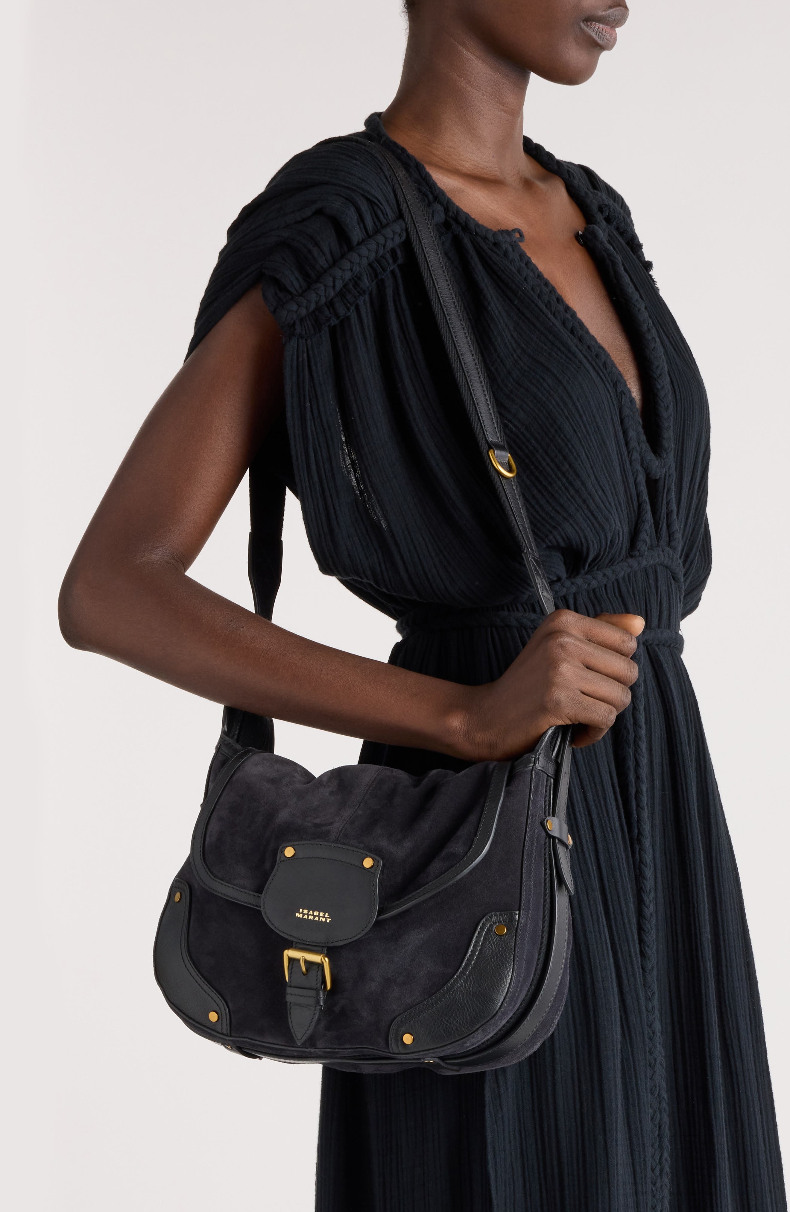 Isabel Marant Sierra Shoulder Bag in Faded Black at Nordstrom - 2