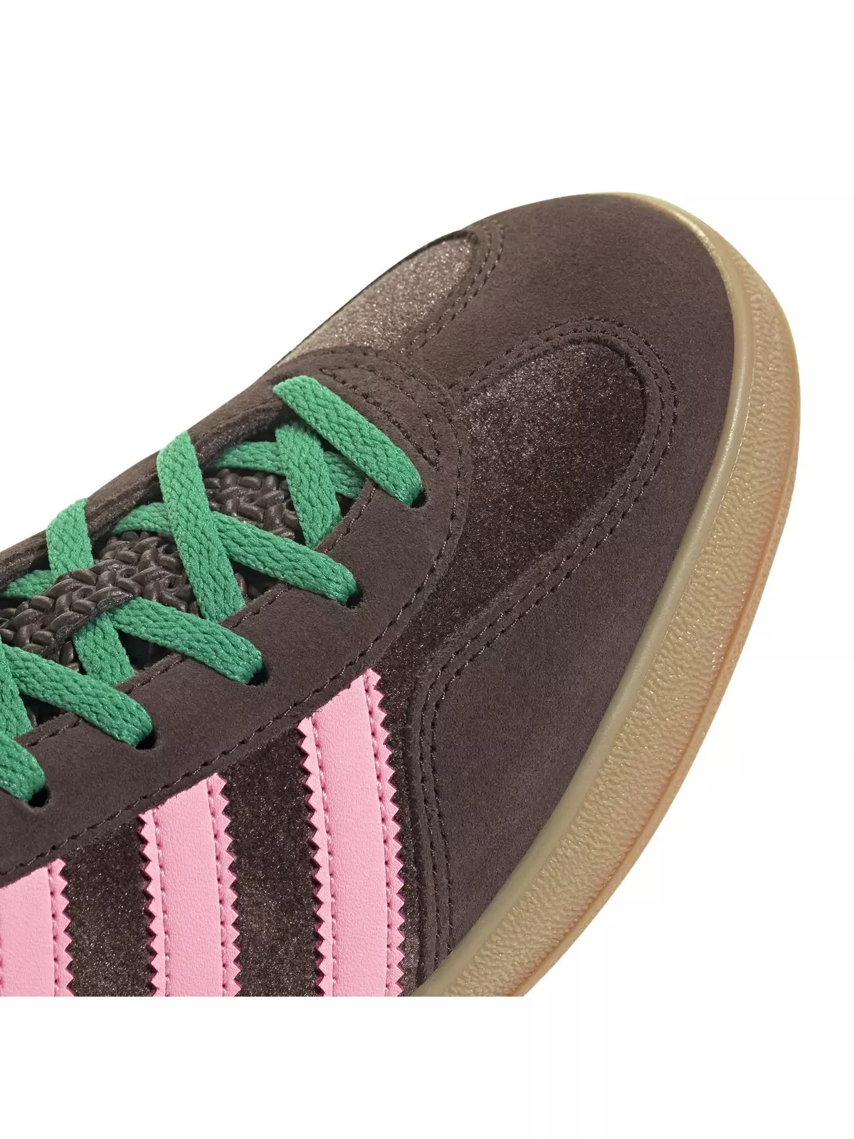 Originals Gazelle "Dark Brown/Glow Pink/Court Green" Women's Shoe - 7