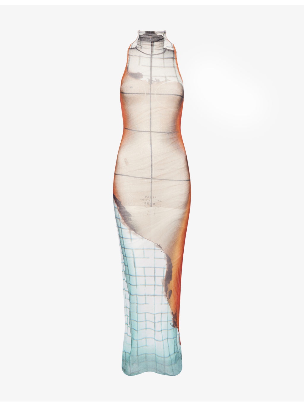 Printed sleeveless Woven Midi Dress - 1