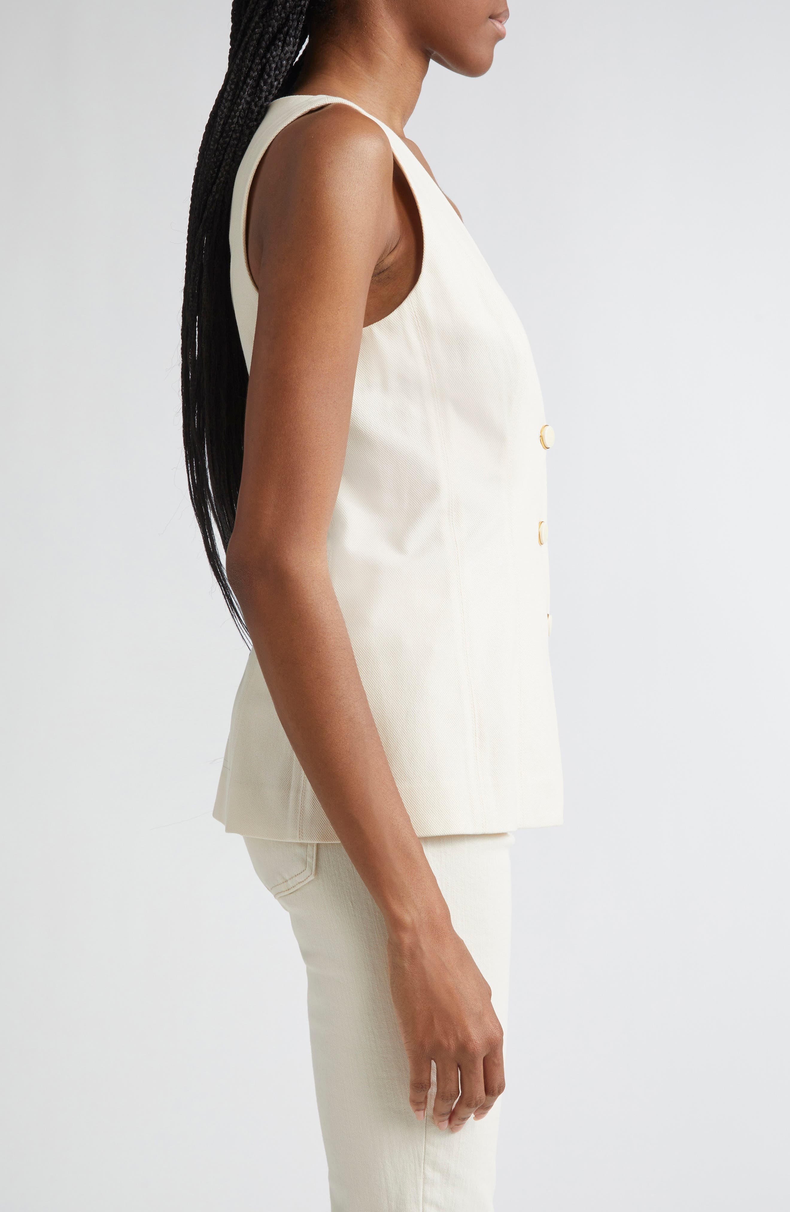 Veronica Beard Avalina Vest in Ecru at Nordstrom - 3
