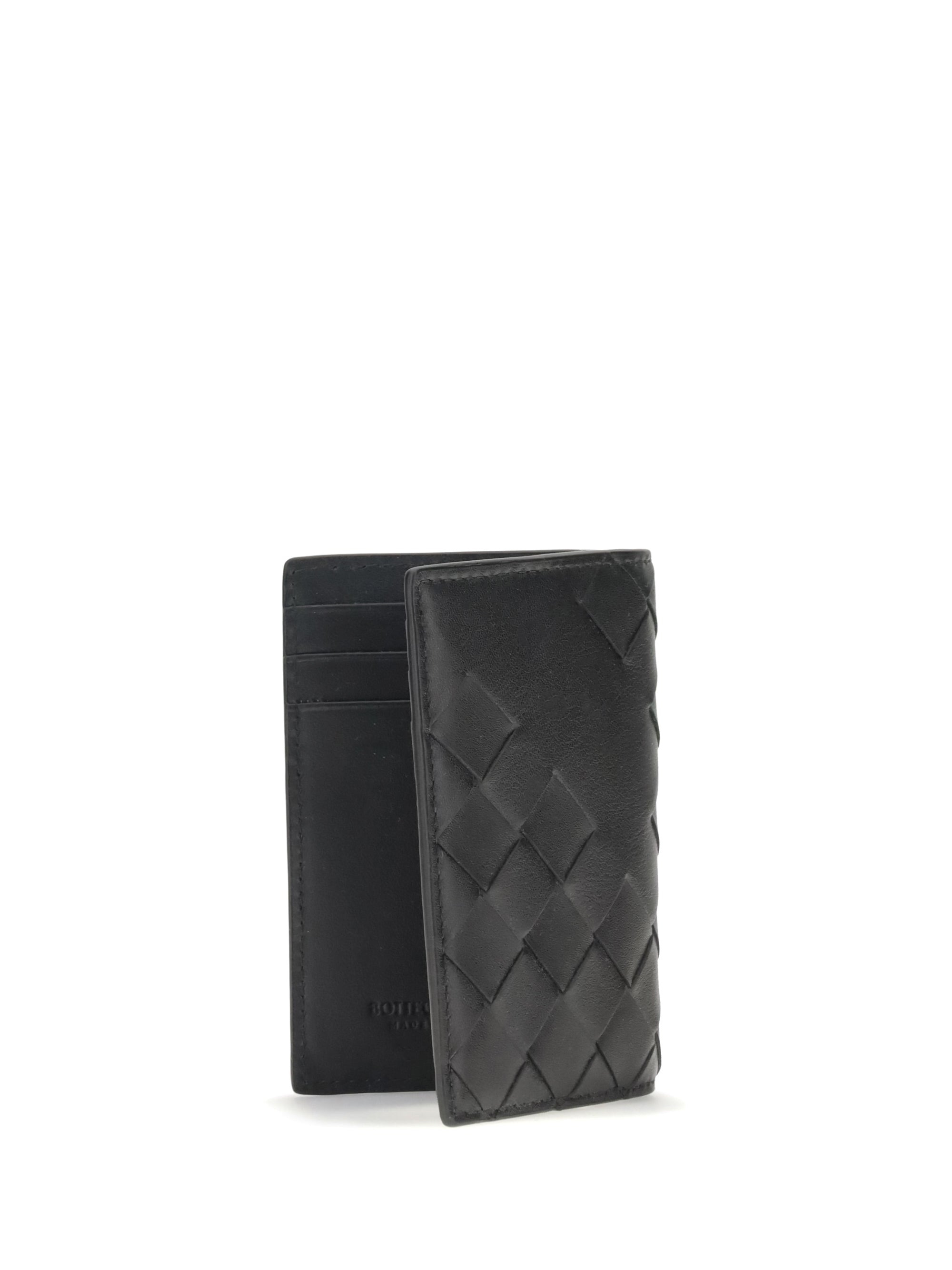 Bottega Veneta Men Leather Card Case - 2